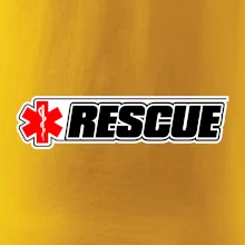 Záchranár rescue kríž červený