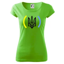 Ukrajina trojzubec s farbami