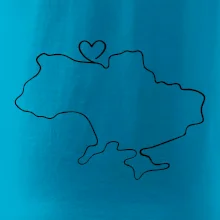 Mapa Ukrajiny - srdce