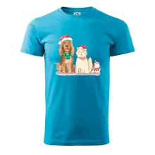 Veselé vianoce - pes, škrečok a mačka