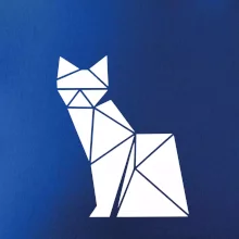 Origami mačka z boku