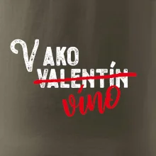V ako Valentín víno
