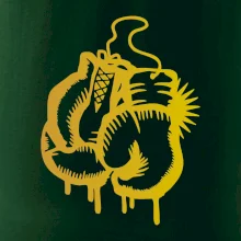 Box rukavice - zlatá potlač Box rukavice - zlatá potlač