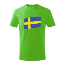 Švédsko vlajka štetkou