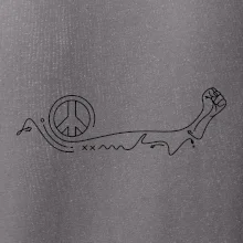 Päsť a symbol mieru