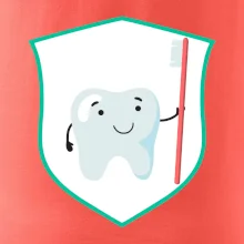 Zúbok na prsníku - zubná kefka