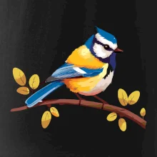 Sýkorka modrinka kreslená