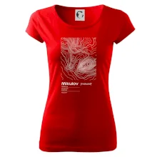 Mikulov - vrstevnice v obdĺžniku