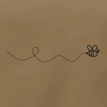 Dráha letu včely - vlnovka