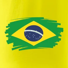 Brazília vlajka štetkou