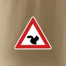 Dopravná značka - Pozor veverička