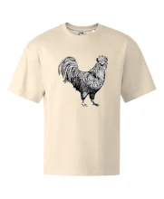 Kohút kreslený čiernobiely