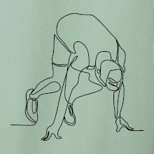 Bežec na štarte jedným ťahom