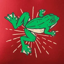 Žaba zelená kreslená