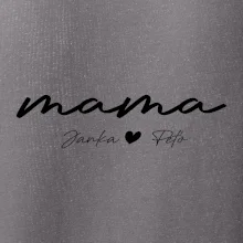 Mama - tričko menami deti písacie