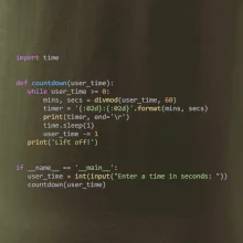 Python Odpočet času