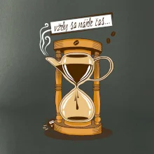 Vždy sa nájde čas na kávu (Pecka design)