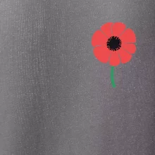 Vlčí mak ikonka na prsníku