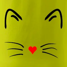 Mačka - srdce namiesto nosa Mačka - srdce namiesto nosa