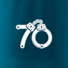 Narodeninové tričko pre policajta - putá 70 Narodeninové tričko pre policajta - putá 70