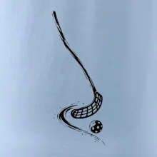 Minimalistická florbalka s míčkem