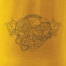 Steampunk srdce kreslené Steampunk srdce kreslené