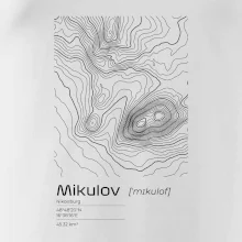 Mikulov - vrstevnice v obdĺžniku