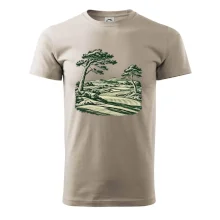 Golfové hřiště v retro rytině