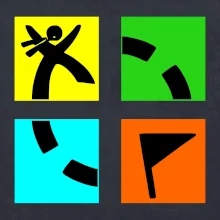 Geocaching logo farebné