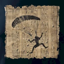 Egyptské hieroglyfy paraglide