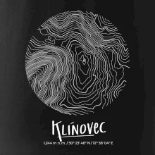 Klínovec - vrstevnice v kruhu