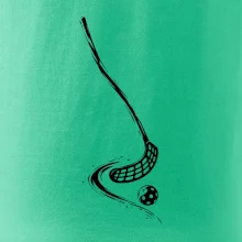 Minimalistická florbalka s míčkem