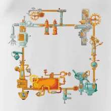 Steampunk farebná zostava Steampunk farebná zostava