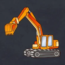 Bager bez nápisu oranžový