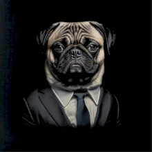 Mops v obleku Mops v obleku