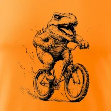 Naštvaný Dinosaurus na bicykli