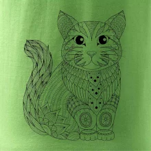 Mačka sediaca mandala