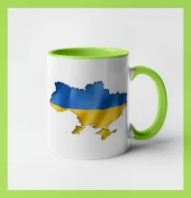 Ukrajina vlajka mapa Ukrajina vlajka mapa