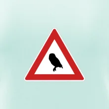 Dopravná značka - Pozor sova Dopravná značka - Pozor sova