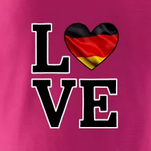Love Nemecká vlajka Love Nemecká vlajka
