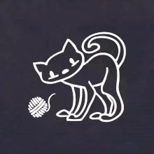 Mačka - Klbko - prsia