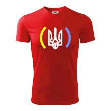 Ukrajina trojzubec s farbami Ukrajina trojzubec s farbami