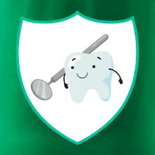 Zúbok na prsníku - zrkadlo