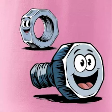 Parové tričko - Skrutka a matka Parové tričko - Skrutka a matka