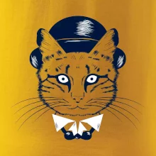 Mačka hipster s klobúkom