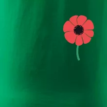 Vlčí mak ikonka na prsníku