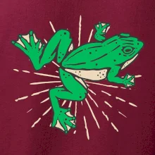 Žaba zelená kreslená