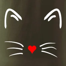 Mačka - srdce namiesto nosa