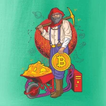 Baník ťaží Bitcoiny