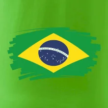 Brazília vlajka štetkou